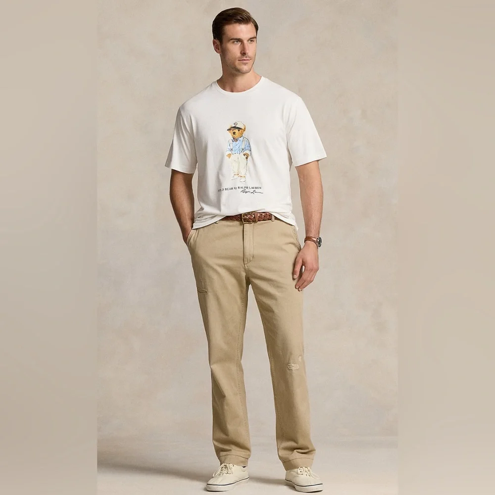 Mens POLO RALPH LAUREN POLO BEAR JERSEY T-SHIRT